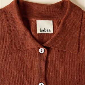 Babaa Rust Linen Shirt